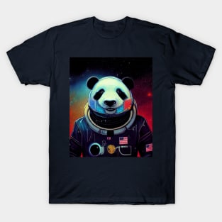 Panda Bear In Space T-Shirt